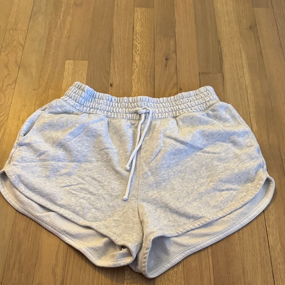 Abercrombie & Fitch Light Gray Athletic Shorts